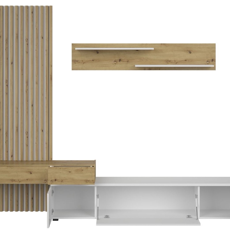Composición apilable de comedor con panelado Ribera Blanco - Imagen 2