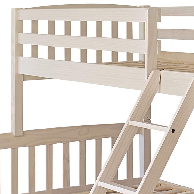 Litera triple 135 madera maciza pino color blanco lavado - Imagen 6
